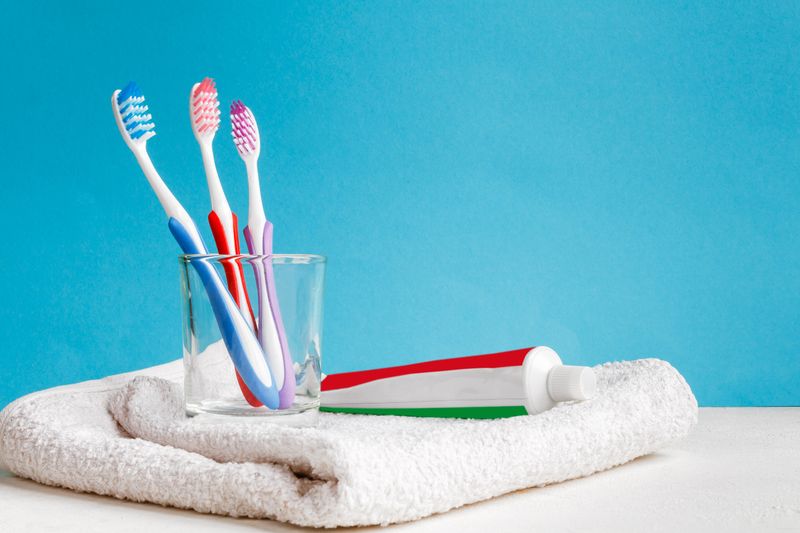 A toothbrush, a device used for personal care.