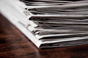 An image displaying a newspaper with text.