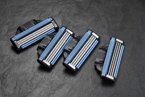 A blade and razor, weapons and accessories.